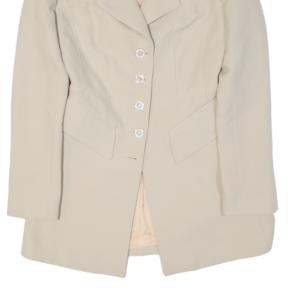 CCH Womens Blazer Jacket Beige S Fashion