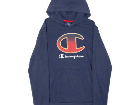 CHAMPION Boys Blue Hoodie 13-14Y on Sale