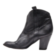 Ankle Boots Black Leather Womens UK 5 Cheap