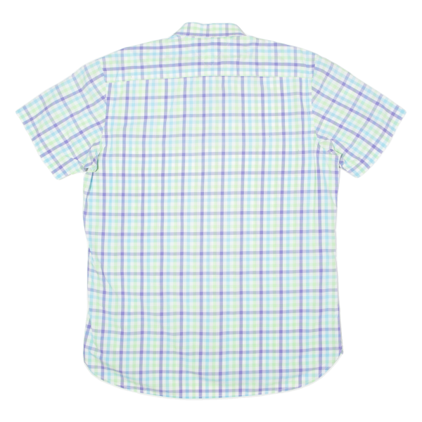 TOMMY HILFIGER Mens Shirt White Check L Sale