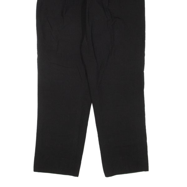 RITEX Pleated Mens Trousers Black Regular Straight W28 L28 on Sale