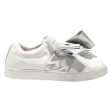 SKECHER STREET Bow Sneaker Trainers White Leather Womens UK 7 Online Sale