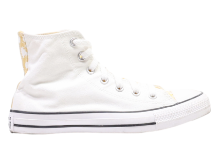 CONVERSE High Top Trainers White Canvas Womens UK 5.5 For Cheap