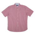 TOMMY HILFIGER Mens Shirt Red Striped M Online Hot Sale