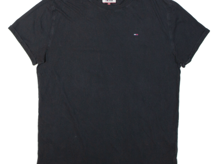 TOMMY HILFIGER Mens T-Shirt Black M Sale