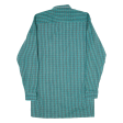 Tall Fit Mens Shirt Green Plaid Long Sleeve S Hot on Sale