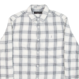 ALL SAINTS Mens Flannel Shirt Grey Check Long Sleeve S Online now