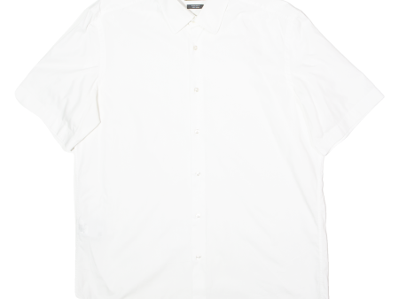 BOSS Cinzio Mens Plain Shirt White L Online Sale