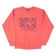 MV SPORTS Young Life Lost Canyon Mens Sweatshirt Pink USA L Cheap