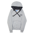 ADIDAS ORIGINALS Womens Grey Hoodie Full Zip UK 12 on Sale