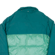 ADIDAS Mens Puffer Jacket Green Colourblock 2XL Discount