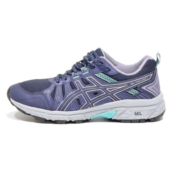 ASICS Gel-Venture 7 Sneaker Trainers Blue Synthetic Womens UK 5 For Discount