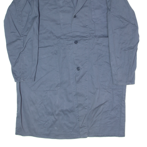 Swiss Mens Workwear Coat Blue Twill 2XL For Cheap