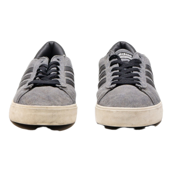 ADIDAS Low Top Trainers Grey Canvas Mens UK 7.5 For Cheap