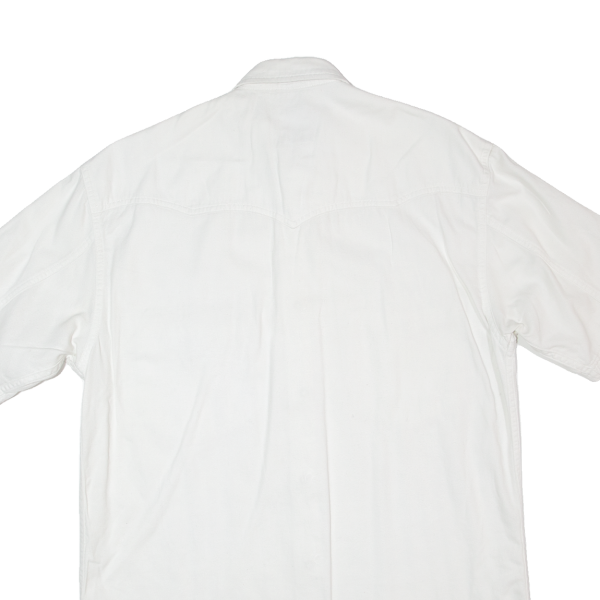 TEDDY S Mens Plain Shirt White M Cheap