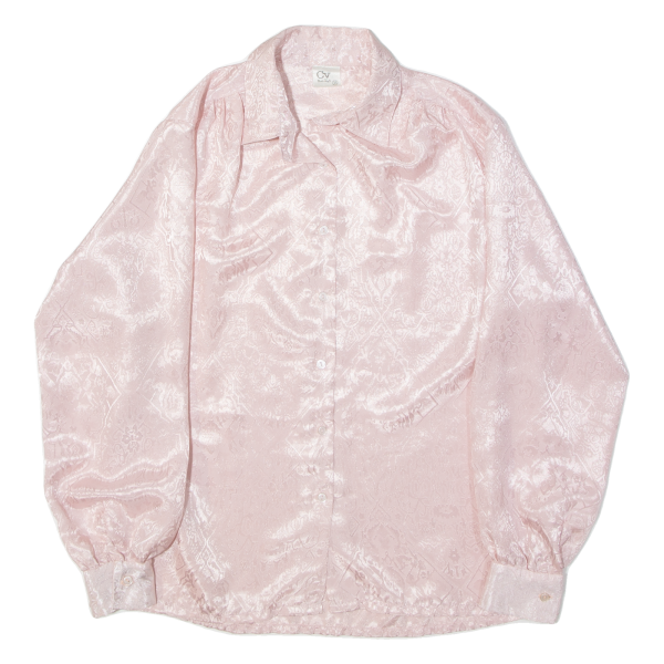 CV CHARLES VOGELE Womens Shirt Blouse Pink Collared Long Sleeve Floral S Online now