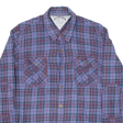 TOMMY HILFIGER Mens Shirt Purple Check Long Sleeve XL on Sale