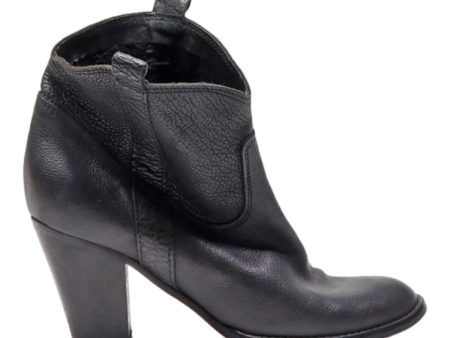 Ankle Boots Black Leather Womens UK 5 Cheap