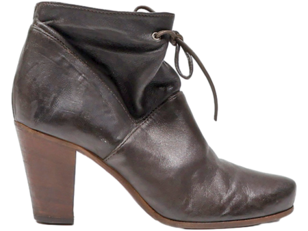 ALBERTO FERMANI Heeled Ankle Boots Brown Leather Womens UK 4 Fashion