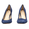 COLE HAAN Wedge Heels Blue Suede Womens UK 5.5 Online now