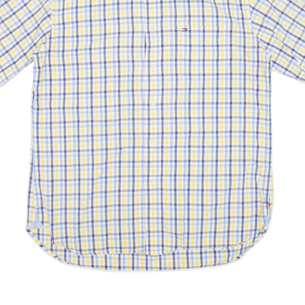 TOMMY HILFIGER Mens Shirt Yellow Check M Fashion