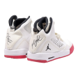 AIR JORDAN High Top Trainers White Leather Girls UK 4 Sale