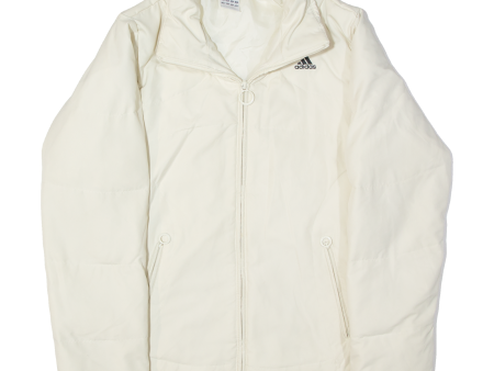 ADIDAS Womens Jacket Cream UK 10 Fashion