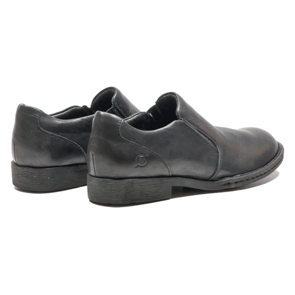 BORN Slip On Derby Shoes Black Leather Womens UK 6 on Sale