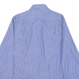 TOMMY HILFIGER Slim Fit Mens Shirt Blue Striped Long Sleeve S Online Hot Sale