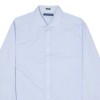 TOMMY HILFIGER Slim Fit Mens Formal Shirt Blue Long Sleeve L Hot on Sale