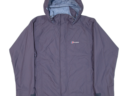 BERGHAUS AQ2 Womens Rain Jacket Purple Hooded UK 14 on Sale