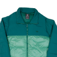 ADIDAS Mens Puffer Jacket Green Colourblock 2XL Discount