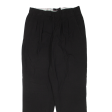 RITEX Pleated Mens Trousers Black Regular Straight W28 L28 on Sale