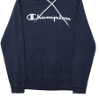 CHAMPION Mens Blue Hoodie M on Sale