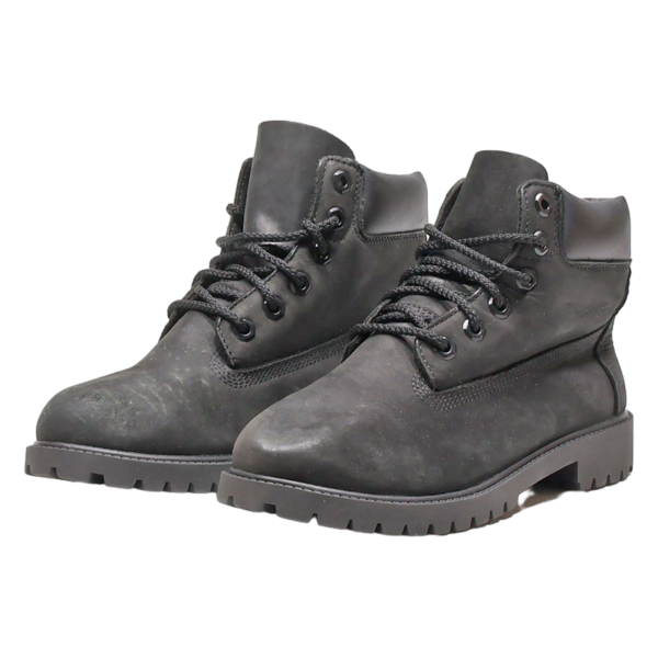 TIMBERLAND Lace-Up Boots Black Leather Mens UK 5 Sale