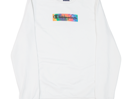 CHAMPION Boys Sweatshirt White XL Discount