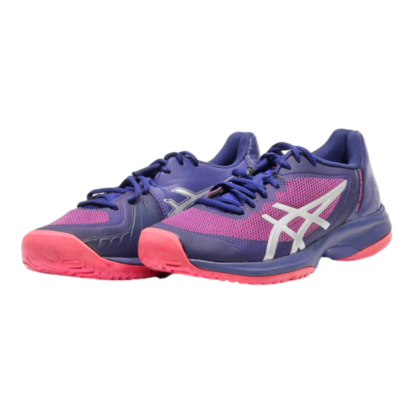 ASICS Sneaker Trainers Blue Synthetic Womens UK 5 Sale