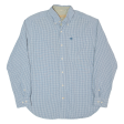 TIMBERLAND Mens Shirt Blue Check Long Sleeve M Online now