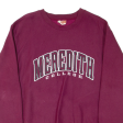 MV SPORTS Meredith College Mens Sweatshirt Maroon USA M Hot on Sale