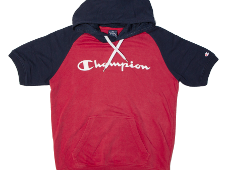 CHAMPION Mens Red Hoodie M For Cheap