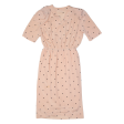 ROPE BERTIK Womens Day Dress Pink Polka Dot Short Sleeve Long M on Sale