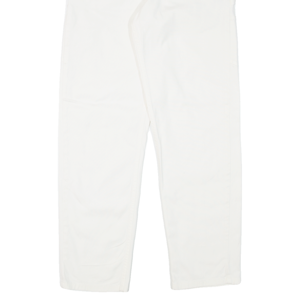 CARHARTT WIP Carpenter Pierce Pant Womens Trousers White Regular Tapered W26 L28 For Cheap