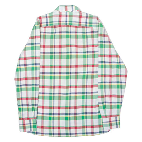 TOMMY HILFIGER Mens Shirt White Plaid Long Sleeve L Online