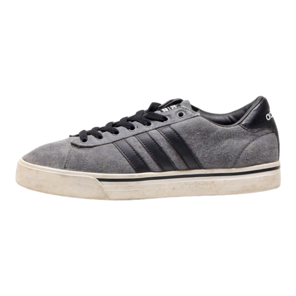 ADIDAS Low Top Trainers Grey Canvas Mens UK 7.5 For Cheap