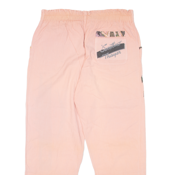 CHEWAN Womens Trousers Pink Regular Tapered 90s W32 L28 on Sale