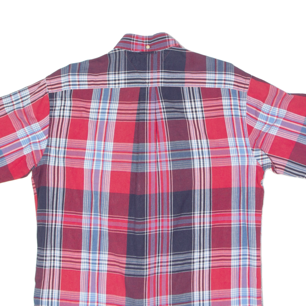 TOMMY HILFIGER Mens Shirt Red Plaid M Fashion