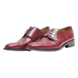 BALLY TOLONES Oxford Shoes Maroon Leather Mens UK 7 Fashion