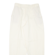 TUZZI Pleated Womens Trousers Cream Regular Mom 90s Wool W28 L28 For Cheap