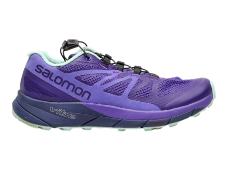 SALOMON Sneaker Trainers Purple Synthetic Womens UK 3.5 For Cheap