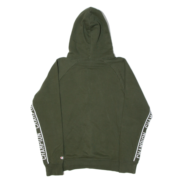 CHAMPION Mens Green Hoodie S Supply